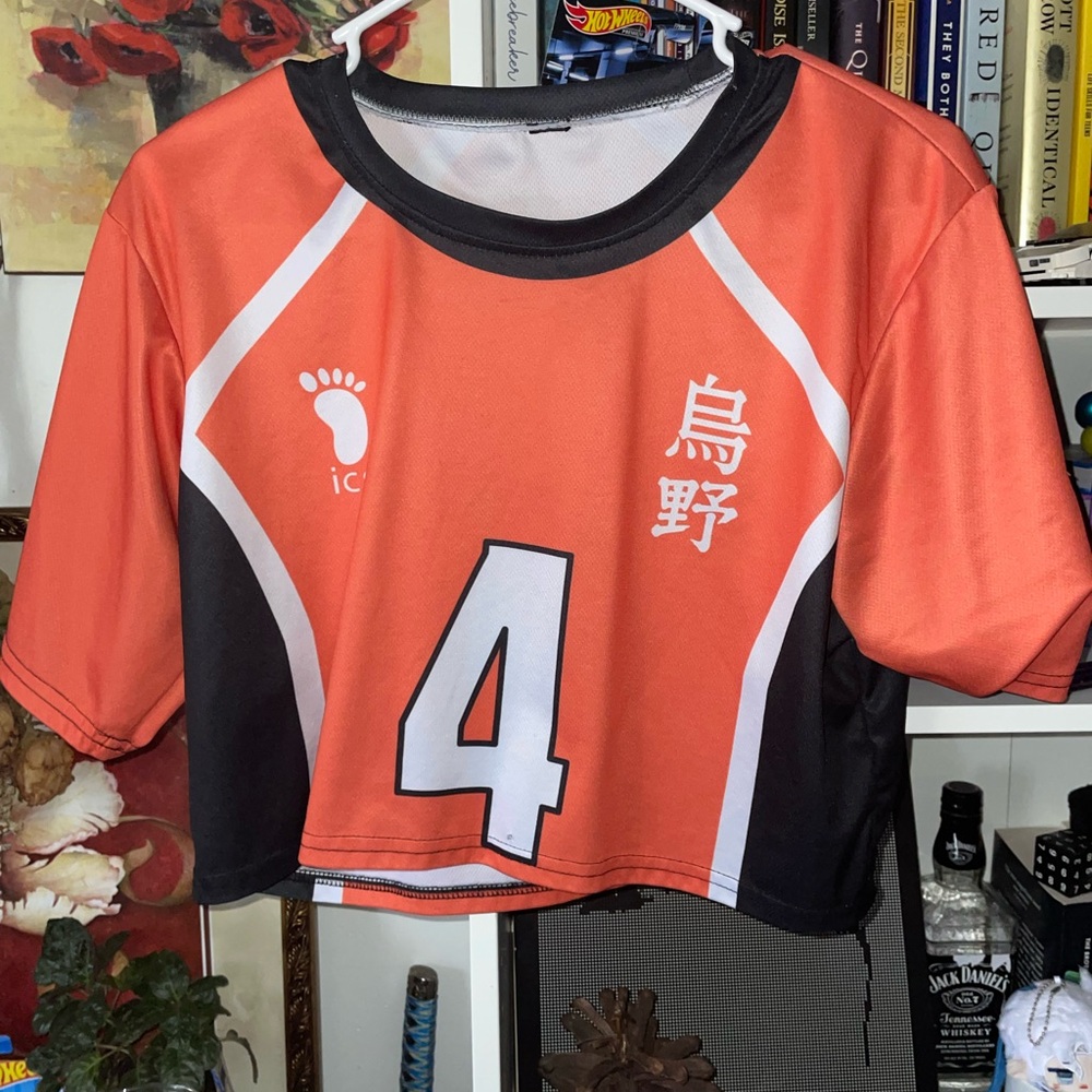 Orange and Black Sports Jersey